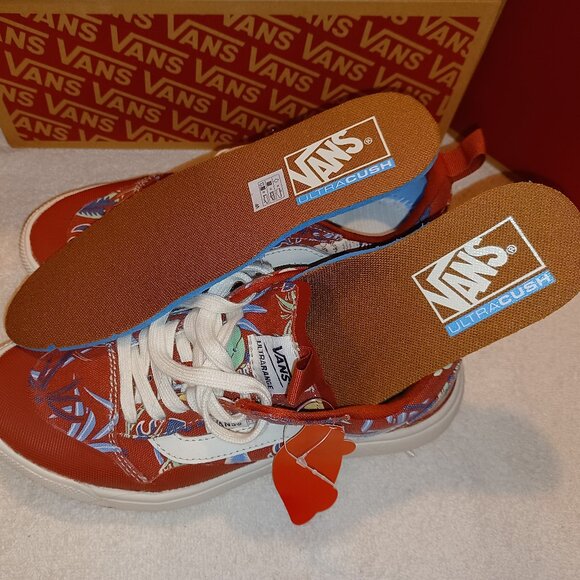 Vans Men's 5/Women's 6.5 UltraRange Hawaiin Jungle Red VN0A4UWMAMX - Picture 3 of 12